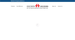 Desktop Screenshot of hhpatioenclosures.ca